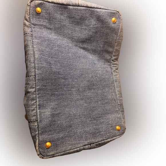 ‼️SOLD‼️Prada Denim Canapa Tote Large Preloved - Picture 14 of 16